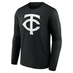 Minnesota Twins Monochrome Personalized Name & Number Long Sleeve T-Shirt - MLB T-shirts