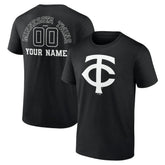 Minnesota Twins Monochrome Personalized Name & Number T-Shirt - MLB T-shirts