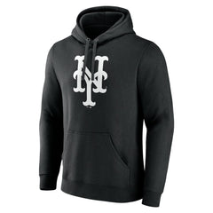 New York Mets Monochrome Personalized Name & Number Pullover Hoodie - MLB Hoodies