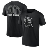 St. Louis Cardinals Monochrome Personalized Name & Number T-Shirt - MLB T-shirts