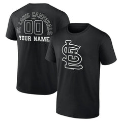 St. Louis Cardinals Monochrome Personalized Name & Number T-Shirt - MLB T-shirts