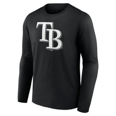Tampa Bay Rays Monochrome Personalized Name & Number Long Sleeve T-Shirt - MLB T-shirts