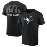 Toronto Blue Jays Monochrome Personalized Name & Number T-Shirt - MLB T-shirts