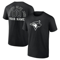 Toronto Blue Jays Monochrome Personalized Name & Number T-Shirt - MLB T-shirts