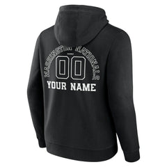 Washington Nationals Monochrome Personalized Name & Number Pullover Hoodie - MLB Hoodies