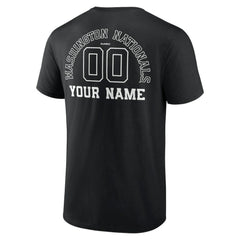 Washington Nationals Monochrome Personalized Name & Number T-Shirt - MLB T-shirts