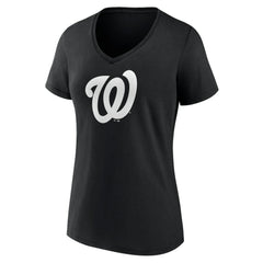 Washington Nationals Women's Monochrome Personalized Name & Number V-Neck T-Shirt - MLB T-shirts