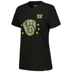 Milwaukee Brewers New Era Women's Armed Forces Day T-Shirt - MLB T-shirts