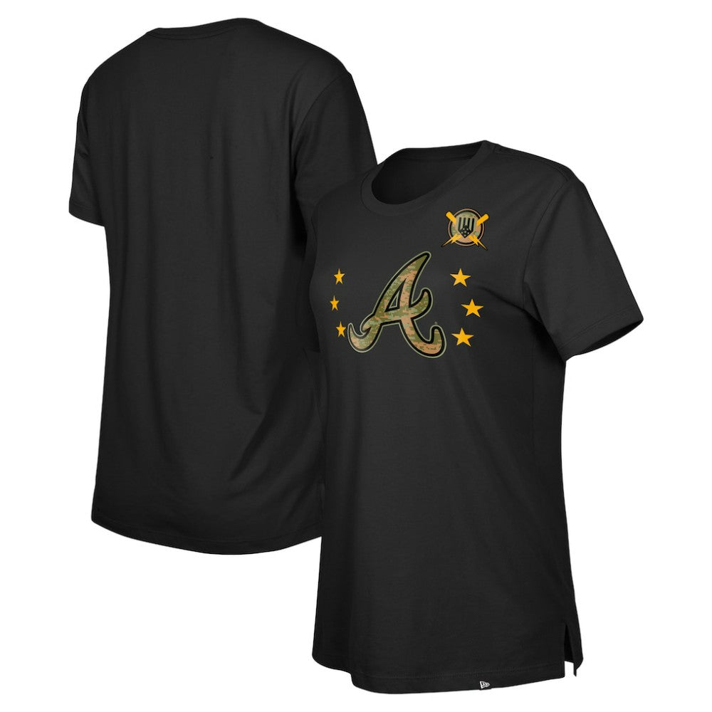 Atlanta Braves New Era Women's Armed Forces Day T-Shirt - MLB T-shirts