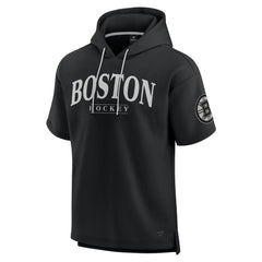 Boston Bruins Fanatics Elements Ready Short Sleeve Pullover Hoodie - NHL Hoodies