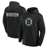 Boston Bruins Fanatics Elements Blaze Tri-Blend Long Sleeve Hoodie T-Shirt - NHL T-shirts