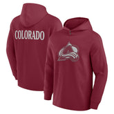 Colorado Avalanche Fanatics Elements Blaze Tri-Blend Long Sleeve Hoodie T-Shirt - NHL T-shirts