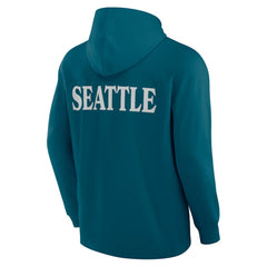 Seattle Kraken Fanatics Elements Blaze Tri-Blend Long Sleeve Hoodie T-Shirt - NHL T-shirts