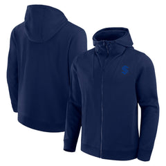 Seattle Kraken Fanatics Elements Tonal Primary Tri-Blend Full-Zip Hoodie - NHL Hoodies