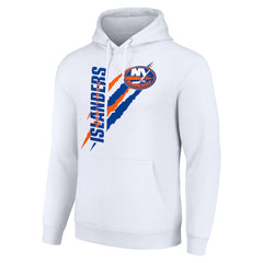 New York Islanders Starter Color Scratch Fleece Pullover Hoodie - NHL Hoodies