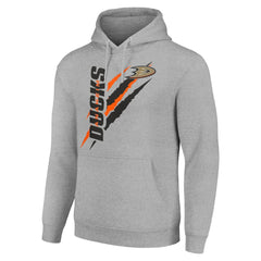Anaheim Ducks Starter Color Scratch Fleece Pullover Hoodie - NHL Hoodies