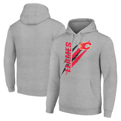 Calgary Flames Starter Color Scratch Fleece Pullover Hoodie - NHL Hoodies