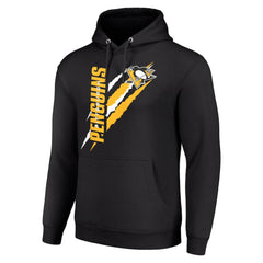 Pittsburgh Penguins Starter Color Scratch Fleece Pullover Hoodie - NHL Hoodies