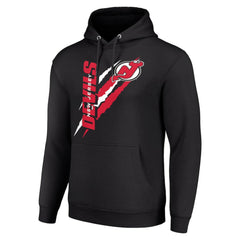 New Jersey Devils Starter Color Scratch Fleece Pullover Hoodie - NHL Jerseys