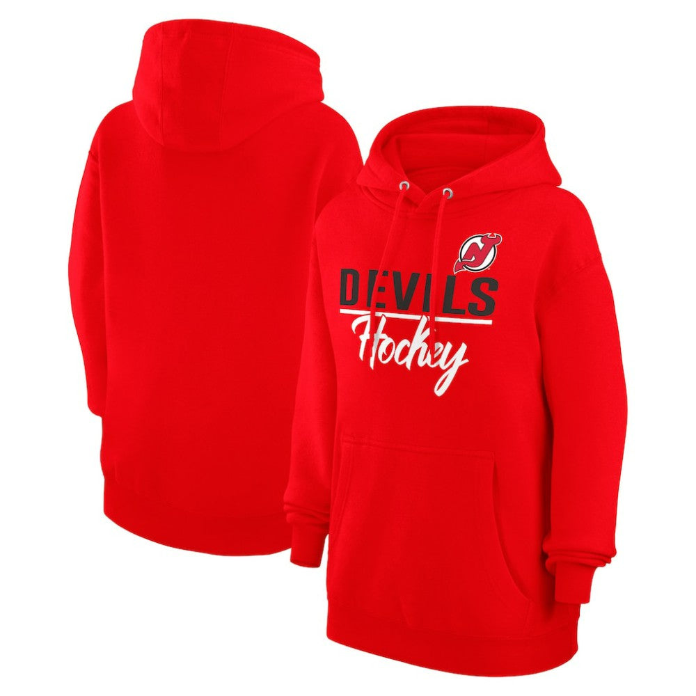 New Jersey Devils G-III 4Her by Carl Banks Women's Team Fleece Pullover Hoodie - NHL Jerseys