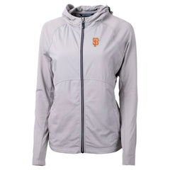 San Francisco Giants Cutter & Buck Women's City Connect Adapt Eco Knit Hybrid Recycled Full-Zip Hoodie - MLB Hoodies