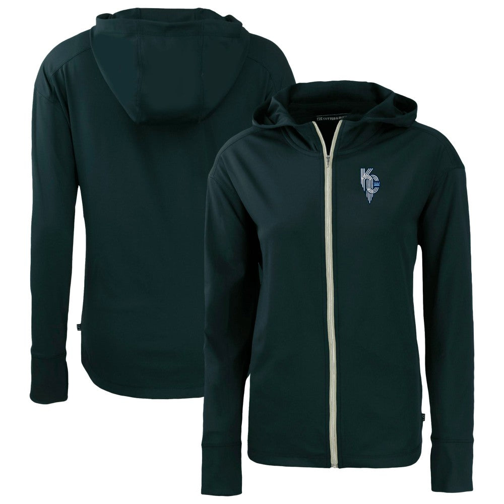 Kansas City Royals Cutter & Buck Women's City Connect Daybreak Eco Recycled Full-Zip Hoodie - MLB Hoodies