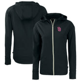 San Diego Padres Cutter & Buck Women's City Connect Daybreak Eco Recycled Full-Zip Hoodie - MLB Hoodies