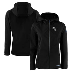 Chicago White Sox Cutter & Buck Women's City Connect Evoke Eco Softshell Recycled Full-Zip Hoodie Jacket - MLB Jackets