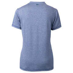 Chicago Cubs Cutter & Buck Women's City Connect Forge Heathered Stretch Blade Top - MLB Tops