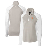 San Francisco Giants Cutter & Buck Women's City Connect Forge Tonal Stripe Stretch Half-Zip Pullover Top - MLB Pullover