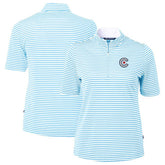 Chicago Cubs Cutter & Buck Women's City Connect Virtue Eco Pique Stripe Recycled Top - MLB Tops