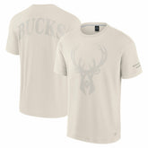 Cream Milwaukee Bucks Elements Iconic T-Shirt | NBA