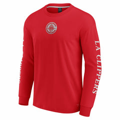 Red LA Clippers Elements Strive Long Sleeve T-Shirt | NBA