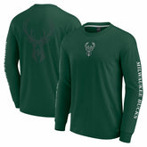 Hunter Green Milwaukee Bucks Elements Strive Long Sleeve T-Shirt | NBA