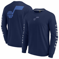 Navy Utah Jazz Elements Strive Long Sleeve T-Shirt | NBA