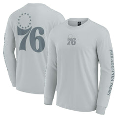 Gray Philadelphia 76ers Elements Strive Long Sleeve T-Shirt | NBA