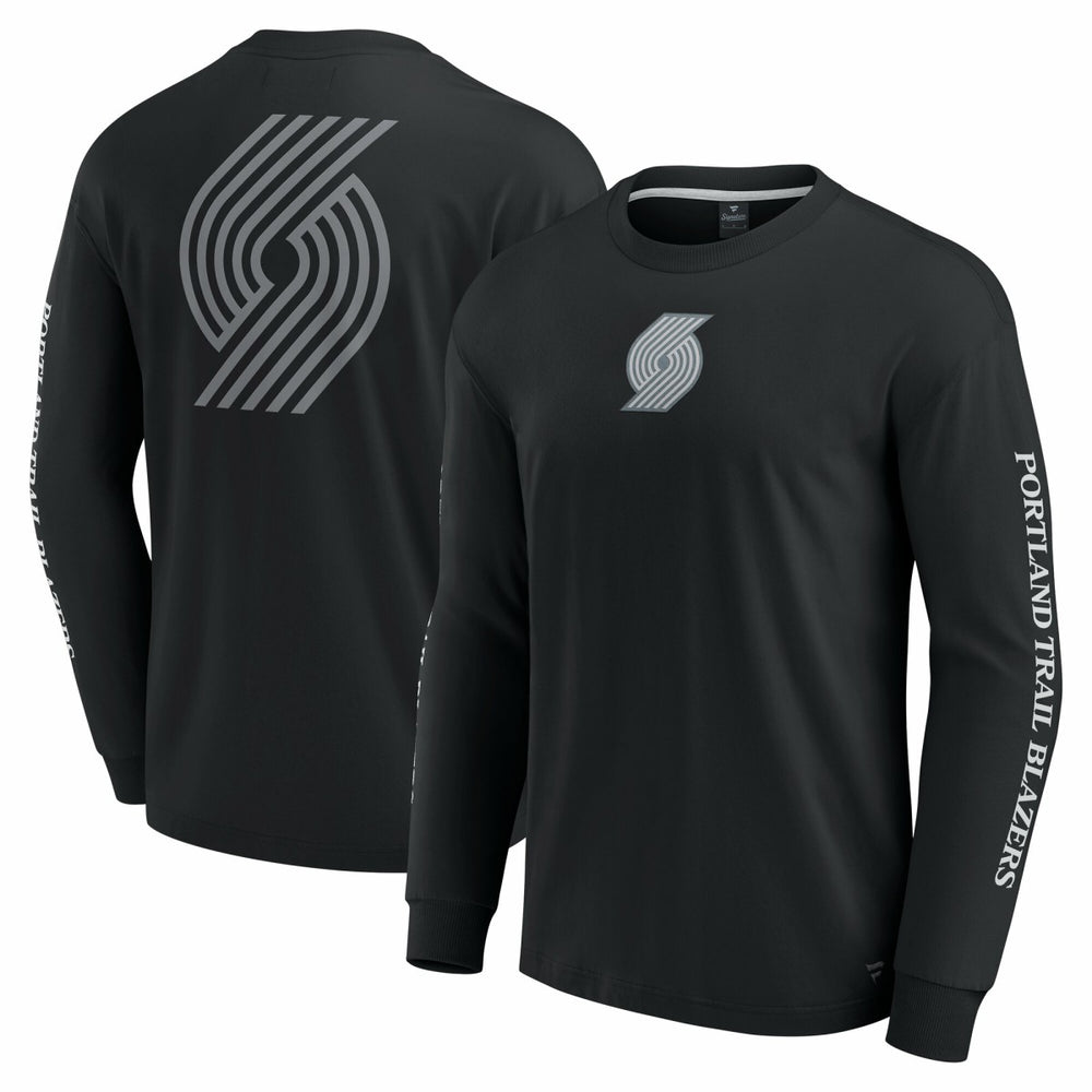 Black Portland Trail Blazers Elements Strive Long Sleeve T-Shirt | NBA