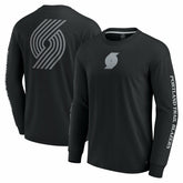 Black Portland Trail Blazers Elements Strive Long Sleeve T-Shirt | NBA