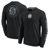 Black Brooklyn Nets Elements Strive Long Sleeve T-Shirt | NBA