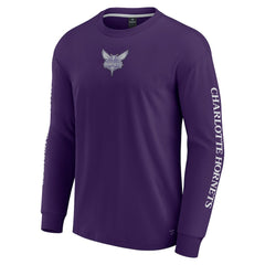 Purple Charlotte Hornets Elements Strive Long Sleeve T-Shirt | NBA