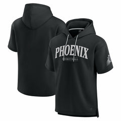 Black Phoenix Suns Elements Ready Short Sleeve Pullover Hoodie | NBA