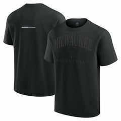 Black Milwaukee Bucks Flex Tri-Blend T-Shirt | NBA