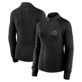 Black Boston Celtics Women's Elements Match Raglan Quarter-Zip Top | NBA