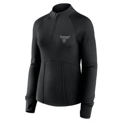 Black Chicago Bulls Women's Elements Match Raglan Quarter-Zip Top sale | NBA