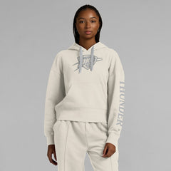 Cream Oklahoma City Thunder Women's Elements Next Pullover Hoodie | NBA