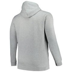 Heather Gray Charlotte Hornets Hardwood Classics Big & Tall Pullover Hoodie | NBA