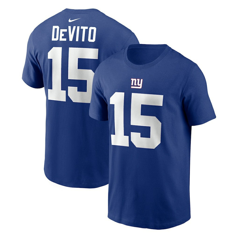 New York Giants Tommy DeVito Name & Number T-Shirt | NFL Discount