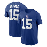 New York Giants Tommy DeVito Name & Number T-Shirt | NFL Discount