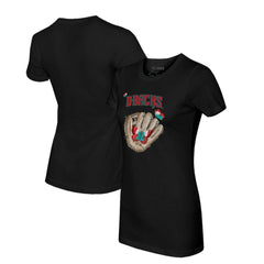 Arizona Diamondbacks Tiny Turnip Women's Butterfly Glove T-Shirt - MLB T-shirts