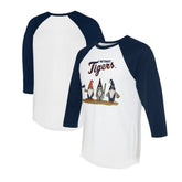 Detroit Tigers Tiny Turnip Unisex Gnomes 3/4-Sleeve Raglan T-Shirt - MLB T-shirts